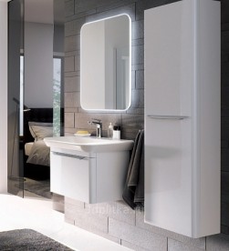 Тумба для раковини Geberit myDay з одним висувним ящиком ДСП/МДФ білий/високоглянцеве покриття Y824065000