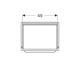 Тумба для раковини Geberit myDay з одним висувним ящиком ДСП/МДФ білий/високоглянцеве покриття Y824065000