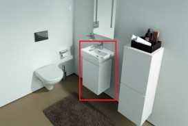 Тумба для раковины Laufen Pro А подвесная ДВП белый глянцевый H4830110954751