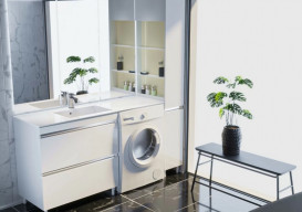 Тумба Fancy Marble Jamaica 1500 L с раковиной Lauretta 1500L МДФ белый 11015012210