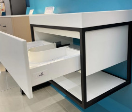 Тумба Fancy Marble Mar 1000 с раковиной Signe 1000 МДФ/металл белый 14210012200