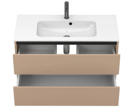 Тумба Miraggio Natura з раковиною Della 1000 МДФ капучіно 8814872