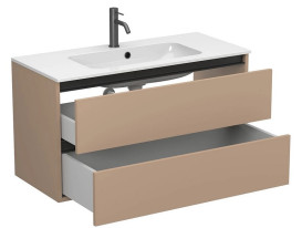 Тумба Miraggio Natura з раковиною Della 1000 МДФ капучіно 8814872