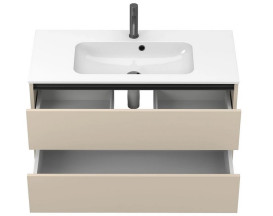 Тумба Miraggio Natura з раковиною Della 1000 кашемір МДФ 8814860