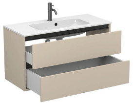 Тумба Miraggio Natura з раковиною Della 1000 кашемір МДФ 8814860