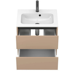 Тумба Miraggio Natura з раковиною Della 600 МДФ капучіно 8814867