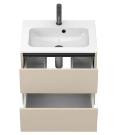 Тумба Miraggio Natura з раковиною Della 600 МДФ кашемір 8814855