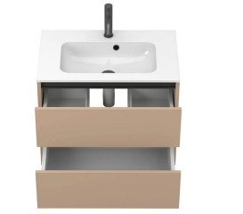 Тумба Miraggio Natura з раковиною Della 700 МДФ капучіно 8814869