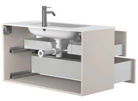 Тумба Miraggio Natura с раковиной Della 1000 ДСП кашемир 8814811