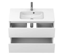 Тумба Miraggio Natura із раковиною Della 900 МДФ/ДСП білий мат 8814800