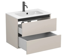 Тумба Miraggio Natura с раковиной Della 700 ДСП кашемир 8814808