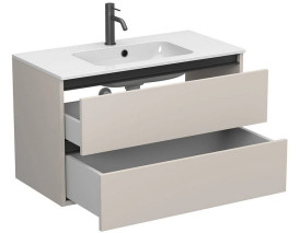 Тумба Miraggio Natura с раковиной Della 900 ДСП кашемир 8814810