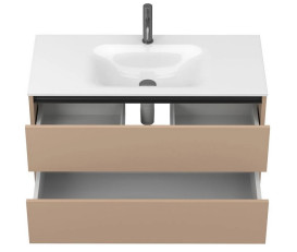 Тумба Miraggio Natura з раковиною Jessel 1000 МДФ капучіно 8814877