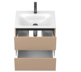 Тумба Miraggio Natura с раковиной Jessel 600 МДФ капучино 8814873