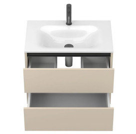 Тумба Miraggio Natura с раковиной Jessel 700 МДФ кашемир 8814862