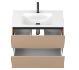 Тумба Miraggio Natura с раковиной Jessel 800 МДФ капучино 8814875