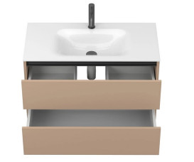 Тумба Miraggio Natura с раковиной Jessel 900 МДФ капучино 8814876