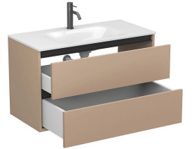 Тумба Miraggio Natura с раковиной Jessel 900 МДФ капучино 8814876