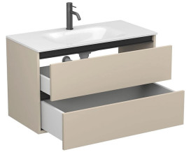 Тумба Miraggio Natura з раковиною Jessel 900 МДФ кашемір 8814864