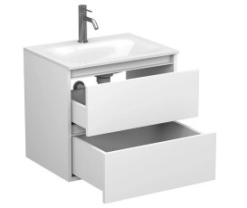 Тумба Miraggio Natura с раковиной Jessel 600 МДФ/ДСП белый мат 8814832