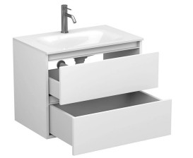 Тумба Miraggio Natura із раковиною Jessel 700 МДФ/ДСП білий мат 8814833