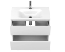 Тумба Miraggio Natura с раковиной Jessel 800 МДФ/ДСП белый мат 8814834