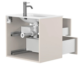 Тумба Miraggio Natura с раковиной Jessel 600 ДСП кашемир 8814835