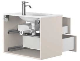 Тумба Miraggio Natura с раковиной Jessel 700 ДСП кашемир 8814836