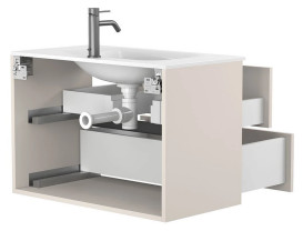 Тумба Miraggio Natura з раковиною Jessel 800 ДСП кашемір 8814837