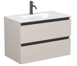 Тумба Miraggio Natura з раковиною Jessel 800 ДСП кашемір 8814837