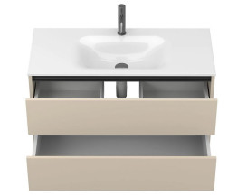 Тумба Miraggio Natura с раковиной Jessel 1000 МДФ кашемир 8814865