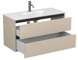 Тумба Miraggio Natura с раковиной Jessel 1000 МДФ кашемир 8814865