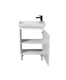 Тумба Мойдодыр Catania 55-U с раковиной Dana ДСП/МДФ белый глянец 00-0009274