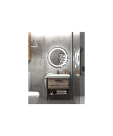 Тумба Мойдодыр Denver 80-A с опорами с раковиной Vivace ДСП дуб эвок 00-0008452