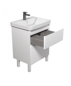 Тумба Мийдодир Fluffy 60-U з раковиною Vivace ДСП/МДФ білий мат 00-0008608