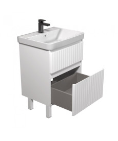 Тумба Мийдодир Fluffy 60-U з раковиною Vivace ДСП/МДФ білий мат 00-0008608