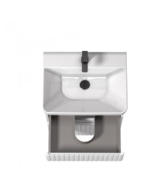 Тумба Мийдодир Fluffy 60-U з раковиною Vivace ДСП/МДФ білий мат 00-0008608