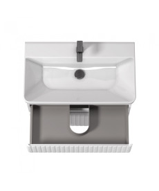 Тумба Мийдодир Fluffy 80-U з раковиною Vivace ДСП/МДФ білий мат 00-0008609