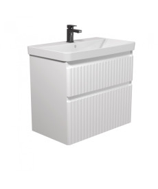 Тумба Мийдодир Fluffy 80-U з раковиною Vivace ДСП/МДФ білий мат 00-0008609