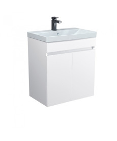 Тумба Мийдодир Urban 60-U з раковиною Sempre ДСП білий глянець 00-0008531