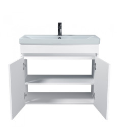 Тумба Мойдодыр Urban 80-U с раковиной Sempre ДСП белый глянец 00-0008529