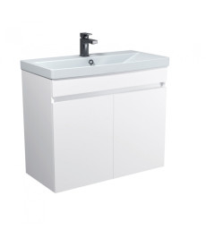 Тумба Мойдодыр Urban 80-U с раковиной Sempre ДСП белый глянец 00-0008529