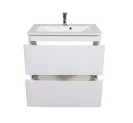 Тумба для підлоги Аквародос Акцент 70 см з раковиною Альфа ДСП/МДФ білий глянець АР000040142