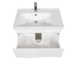 Тумба напольная Аквародос Альфа 70 см с раковиной Frame ДСП/МДФ белый АР000040173