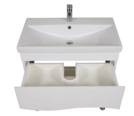 Тумба для підлоги Аквародос Альфа 80 см з раковиною Elite ДСП/МДФ білий АР000040169