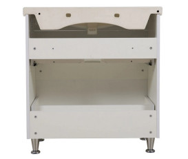 Тумба для підлоги Аквародос Альфа 80 см з раковиною Elite ДСП/МДФ білий АР000040169