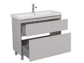 Тумба напольная Аквародос Элит 100 см с раковиной Elite ДСП/МДФ мокко АР000049099