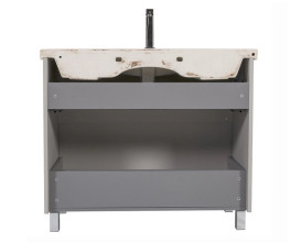 Тумба напольная Аквародос Элит 100 см с раковиной Elite ДСП/МДФ мокко АР000049099