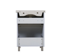 Тумба напольная Аквародос Элит 60 см с раковиной Elite ДСП/МДФ белый мат АР000040371