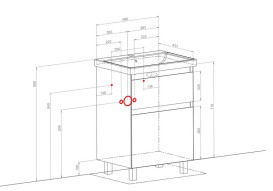 Тумба напольная Аквародос Элит 60 см с раковиной Elite ДСП/МДФ белый мат АР000040371